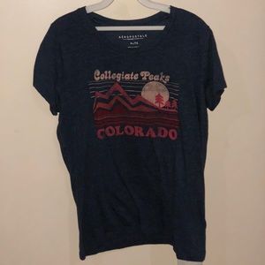 navy blue graphic tshirt